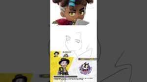 リクエストでロン君とポリス？さんを描いてみた　#ニンジャラ　#shorts