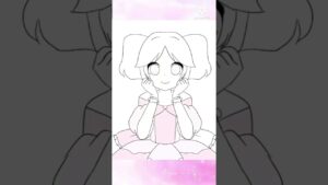 【イラスト】ピンクたっぷりナナシさん　#ニンジャラ  #ninjala  #shorts  #イラスト